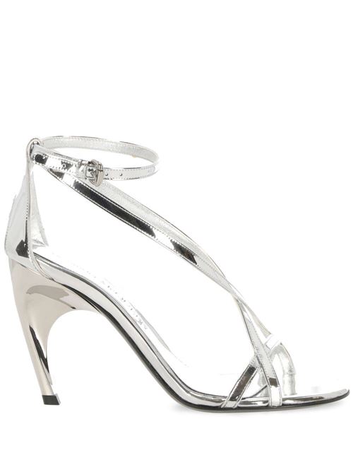 Laminated eco-leather sandal for women. Alexander McQueen | 780692W4WG18100